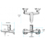 Vòi Sen Tắm Nóng Lạnh Inax BFV-1113S-8C Tay Sen Tăng Áp